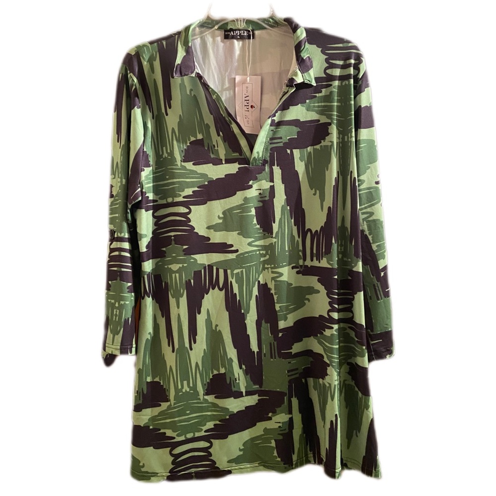 NWT Bon Apple Tea Tunic, Size XL